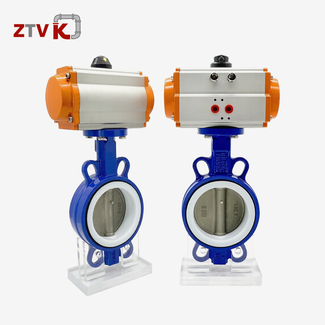 spring return butterfly valve